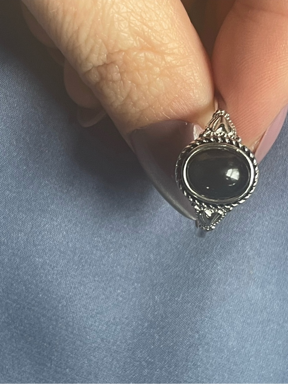 Mood Ring set in silver